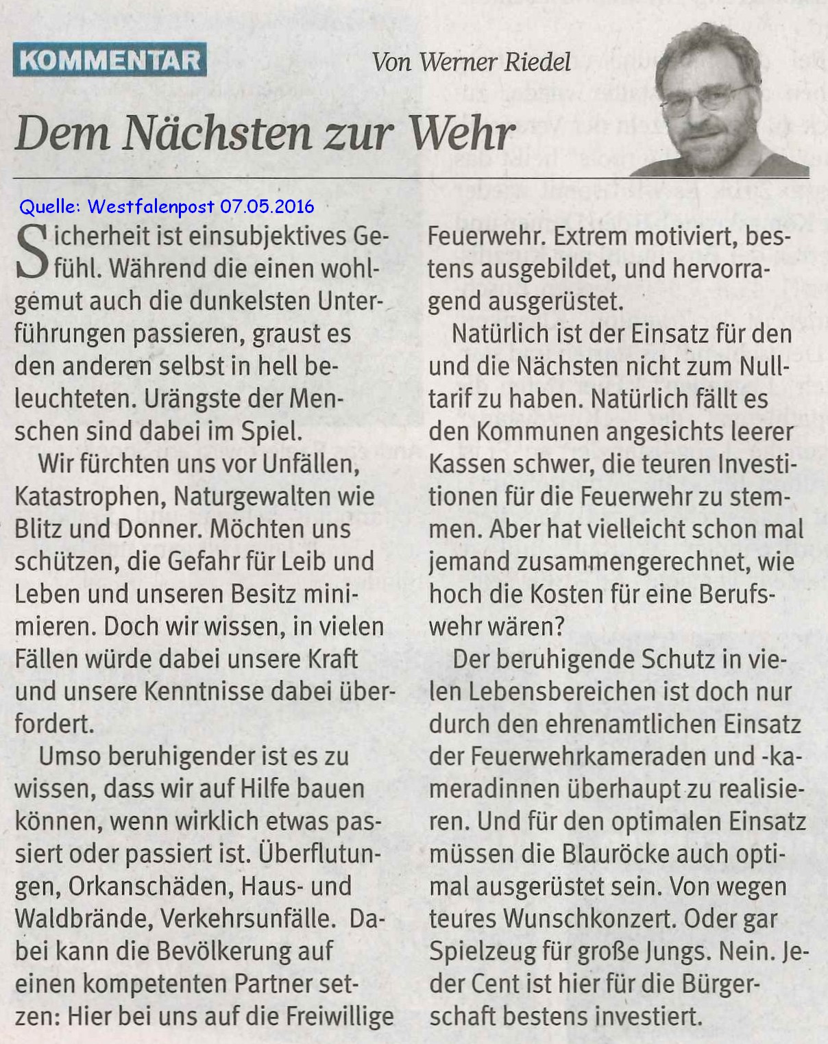 2016 05 09 WP Dem Nächsten zur Wehr